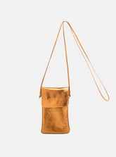 Mini Bolsa em Couro Porta Celular Capri Bronze